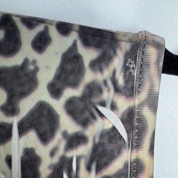 Y2K Unity World Wear Animal Print Stretchy Fairy Boho Babydoll Dress Size Small - Picture 5 of 8